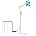 Miniatyrbillede 1 af 2: Gulvstativholder, justerbar arm, metalkonstruktion,W 175cm med Pan