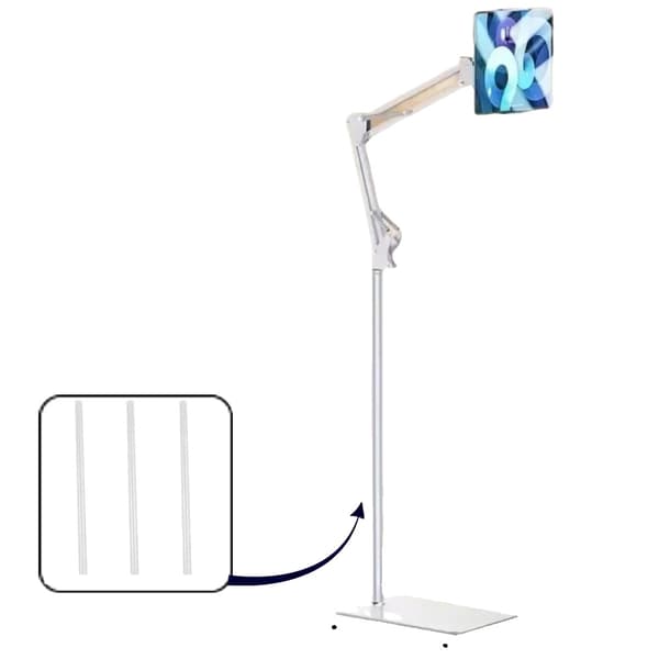 Gulvstativholder, justerbar arm, metalkonstruktion,W 175cm med Pan