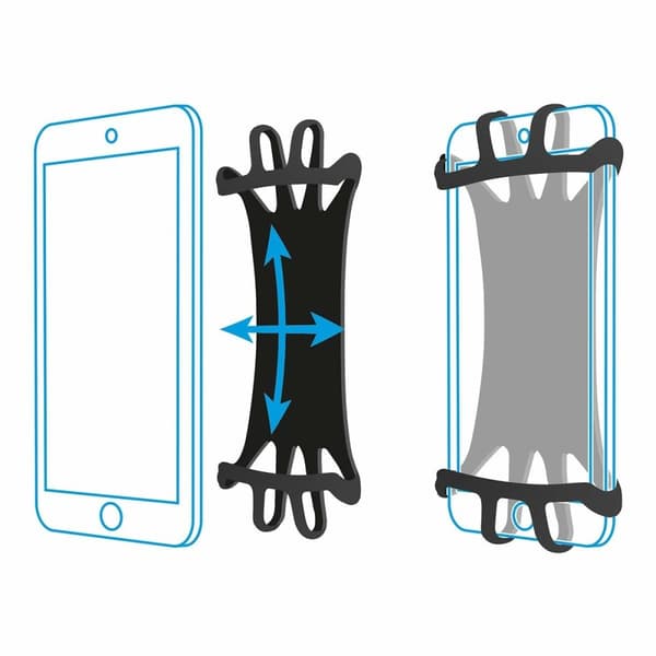 Mobilholder Mobilis 030004 5" 7" Sort Silikone