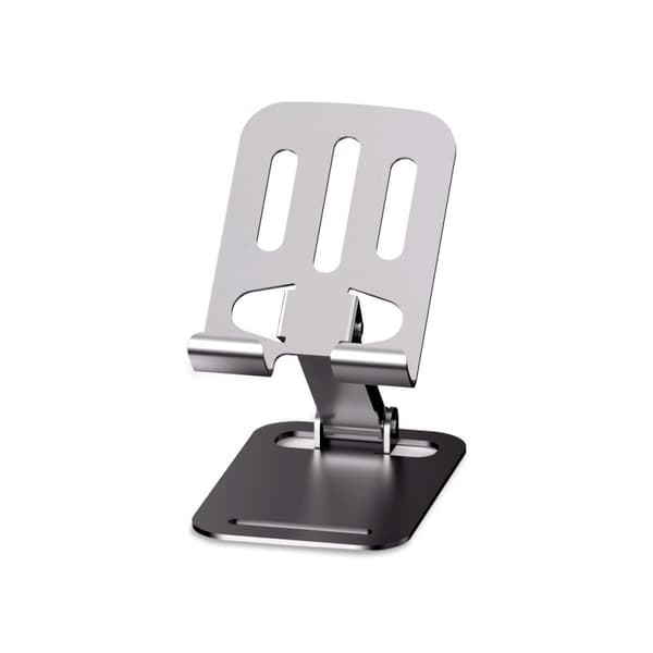 Mobilt eller tablettstöd Contact 180º Gjuten aluminium, Metallisk