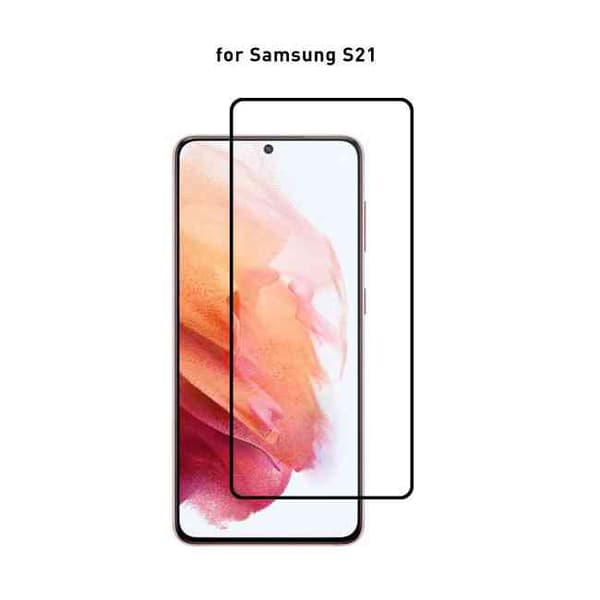 Heltäckande härdat glas / skyddsglas till Samsung Galaxy S21 / S21 Plus