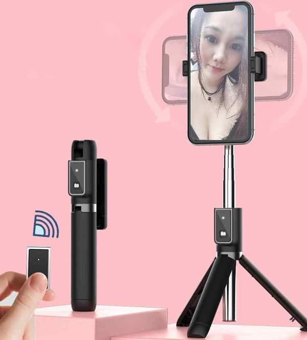 Selfie-stang med trådløs kamerafunktion - STAND P40