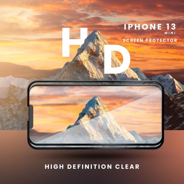 2-Pack Iphone 13 Mini - Härdat Glas 9H - Super Kvalitet 3D Skärmskydd