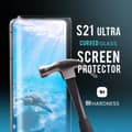 Miniatyrbild 4 av 5: Samsung S21Ultra - Härdat Glas 9H - Super Kvalitet 3D Skärmskydd