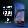 Miniatyrbild 2 av 5: Samsung S21Ultra - Härdat Glas 9H - Super Kvalitet 3D Skärmskydd