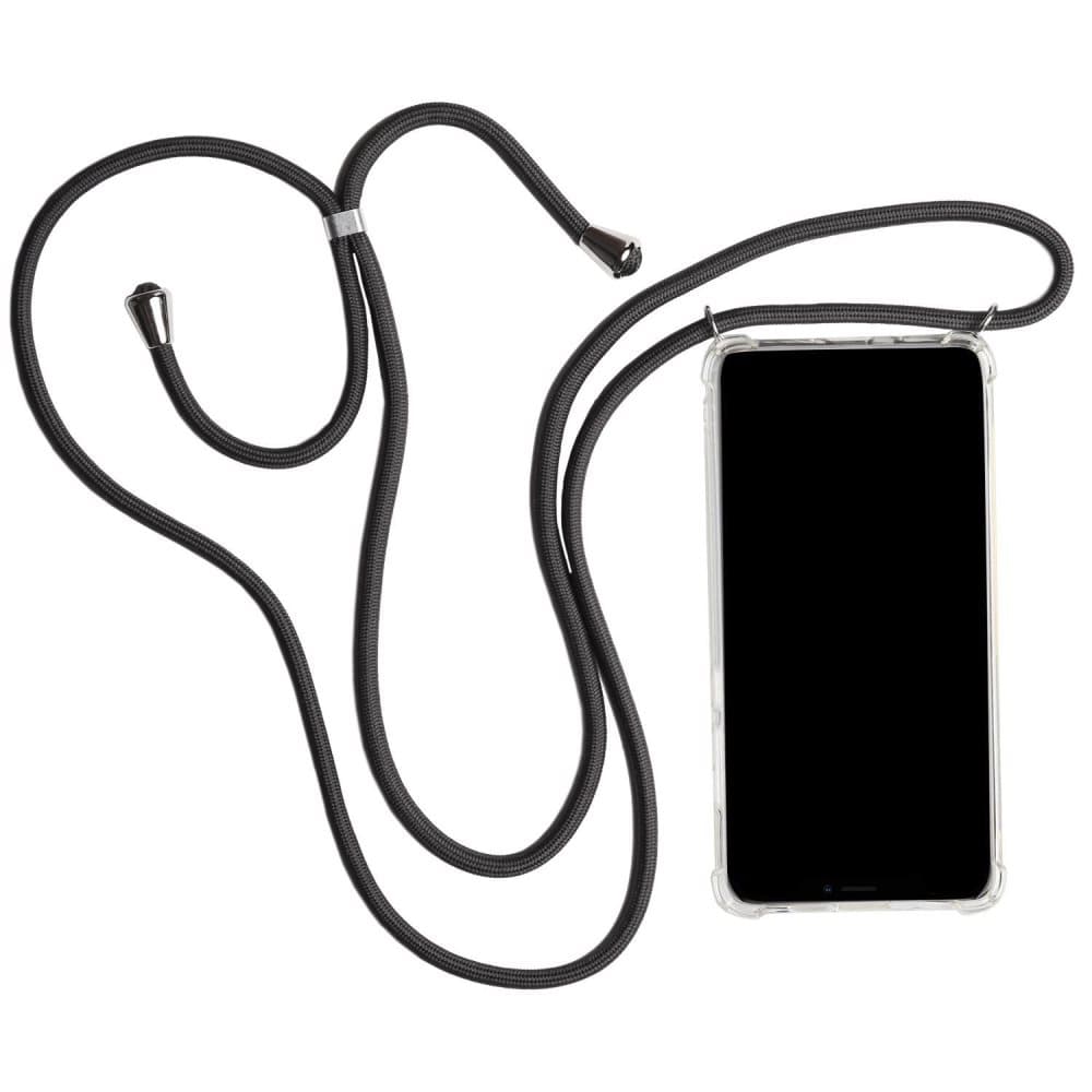Mobilskal med Halsband för Apple iPhone 7 Plus / 8 Plus Silikon Skydd Klar Grå
