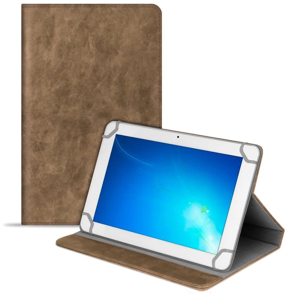Tablet Fodral Skydd för Universal 8 Zoll Ställfunktion Hård-Plast Kickstand Brun