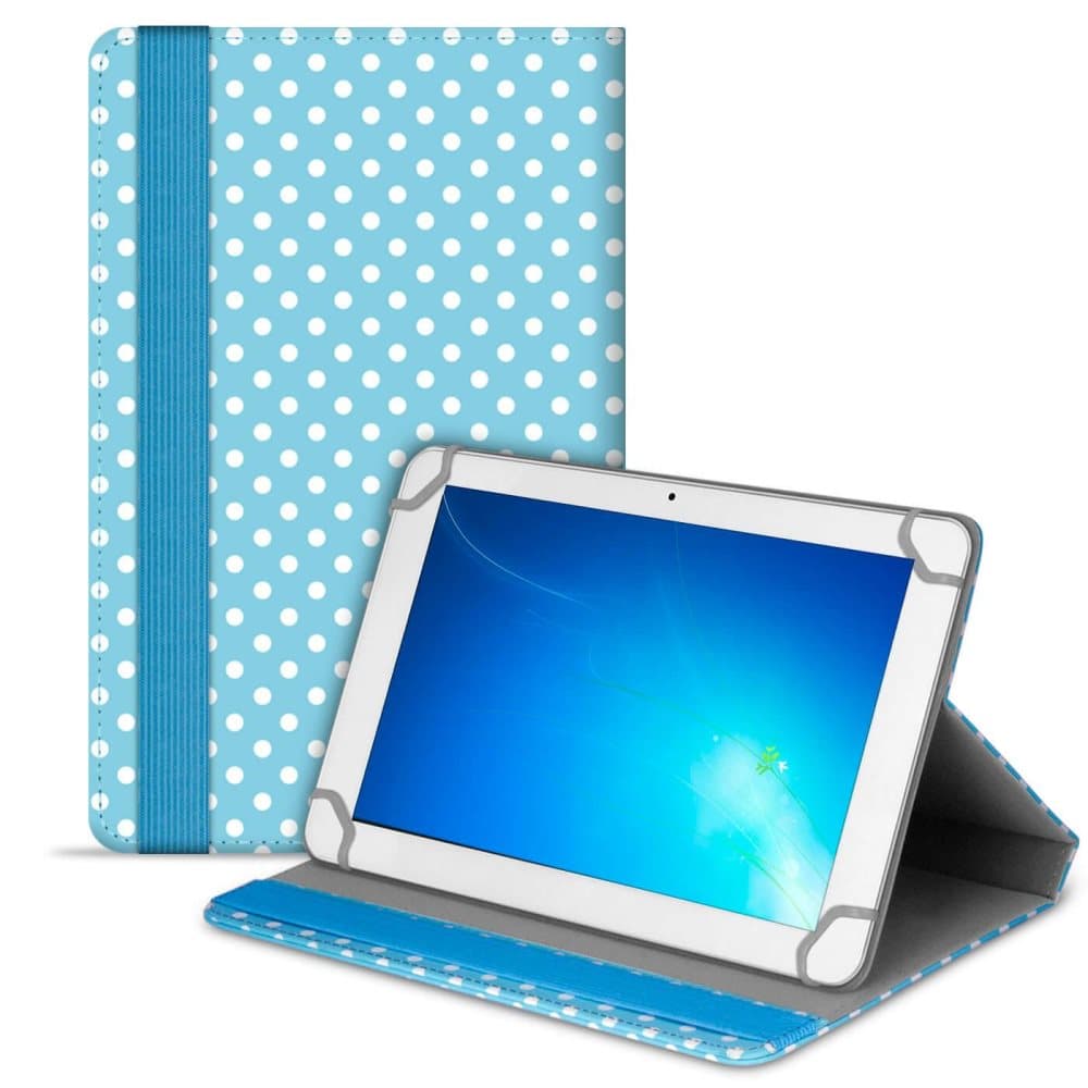 Business Tablet-fodral för Universal 8 Zoll Hård-Plast Ställfunktion Etui Blå