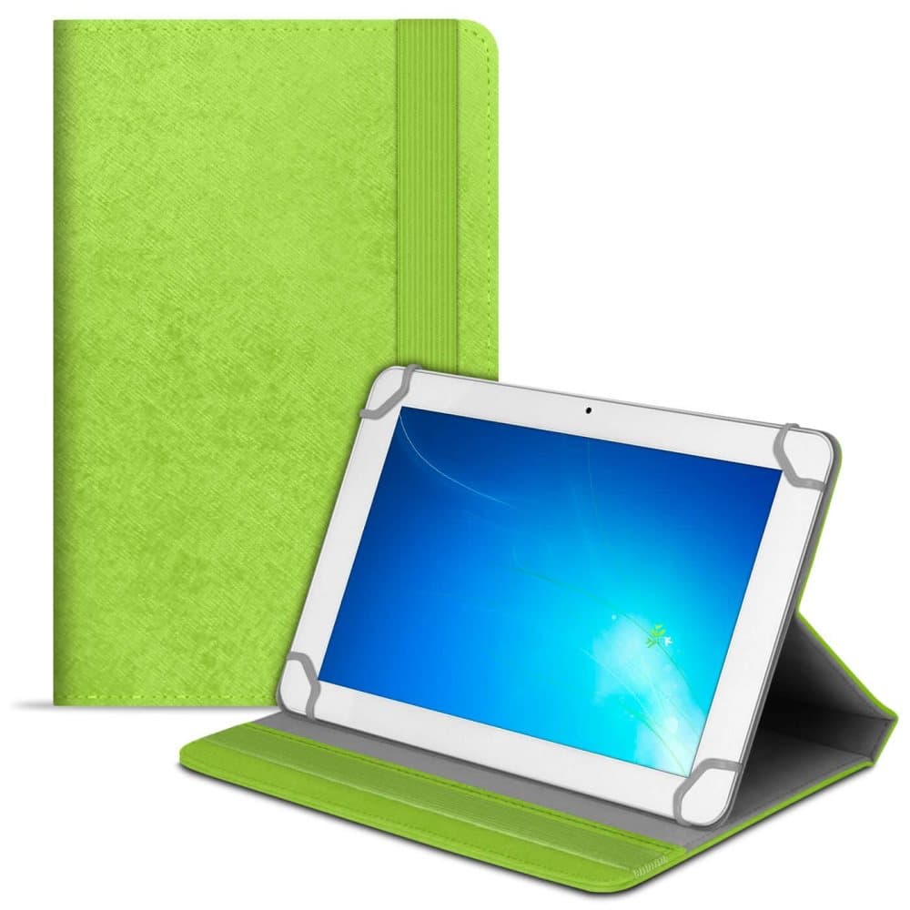 Tablet-fodral för Universal 8 Zoll TPU Etui Hård-Plast Kickstand Läsplatta Grön