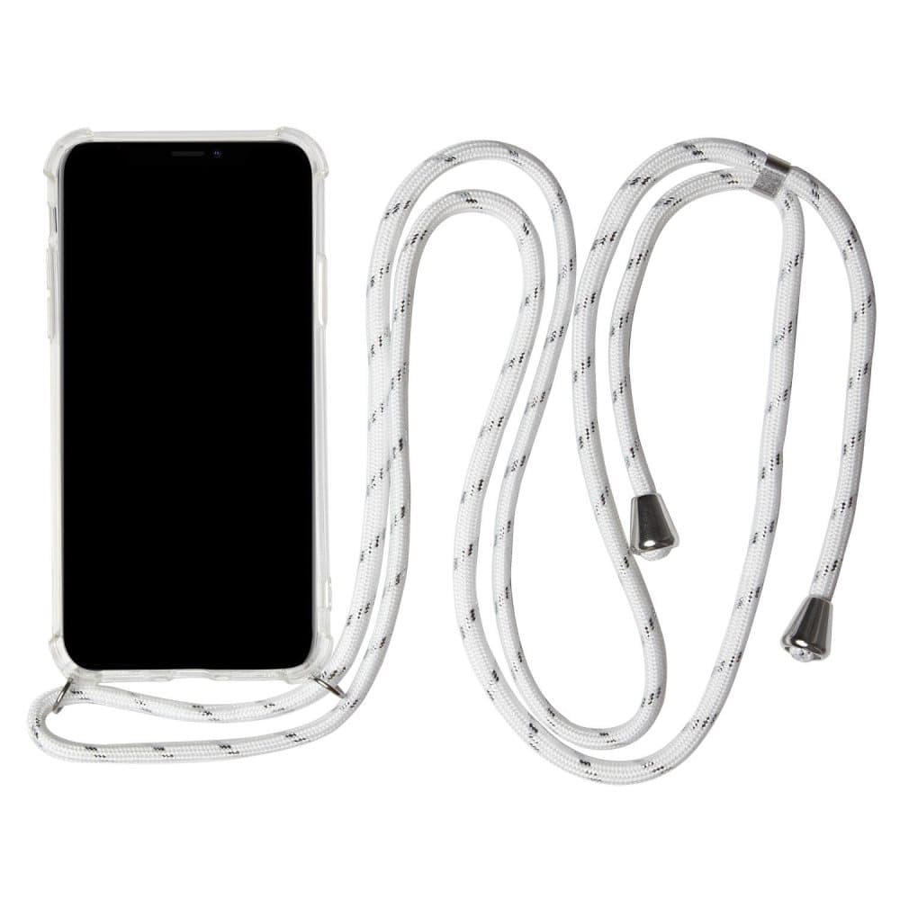 Mobilskal Halskedja för Samsung Galaxy S9 Mobilskydd Telefon Halsband TPU Vit