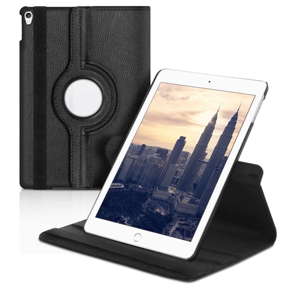 Tablet-fodral för Apple iPad Pro 10.5 (2017) Ställfunktion Konstläder Etui Svart