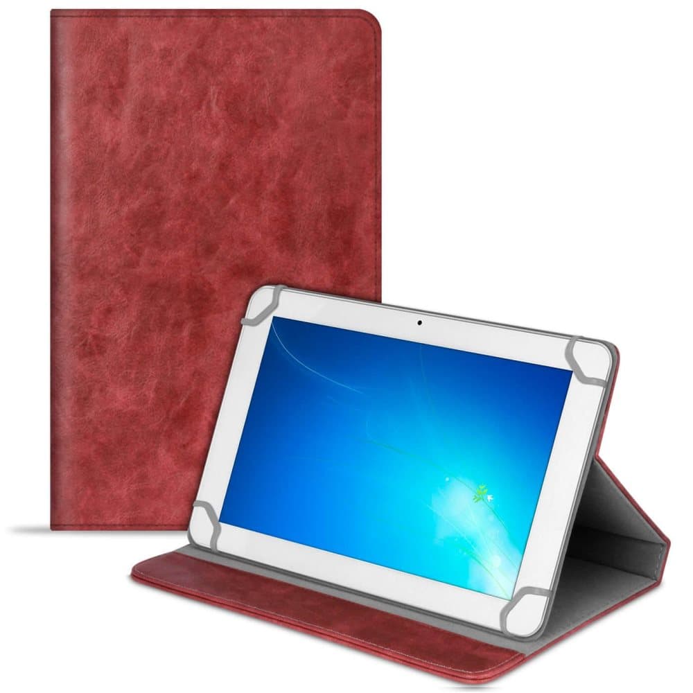 Fodral Tablet Fodral för Universal 8 Zoll Plast Etui Läsplatta Konstläder Röd