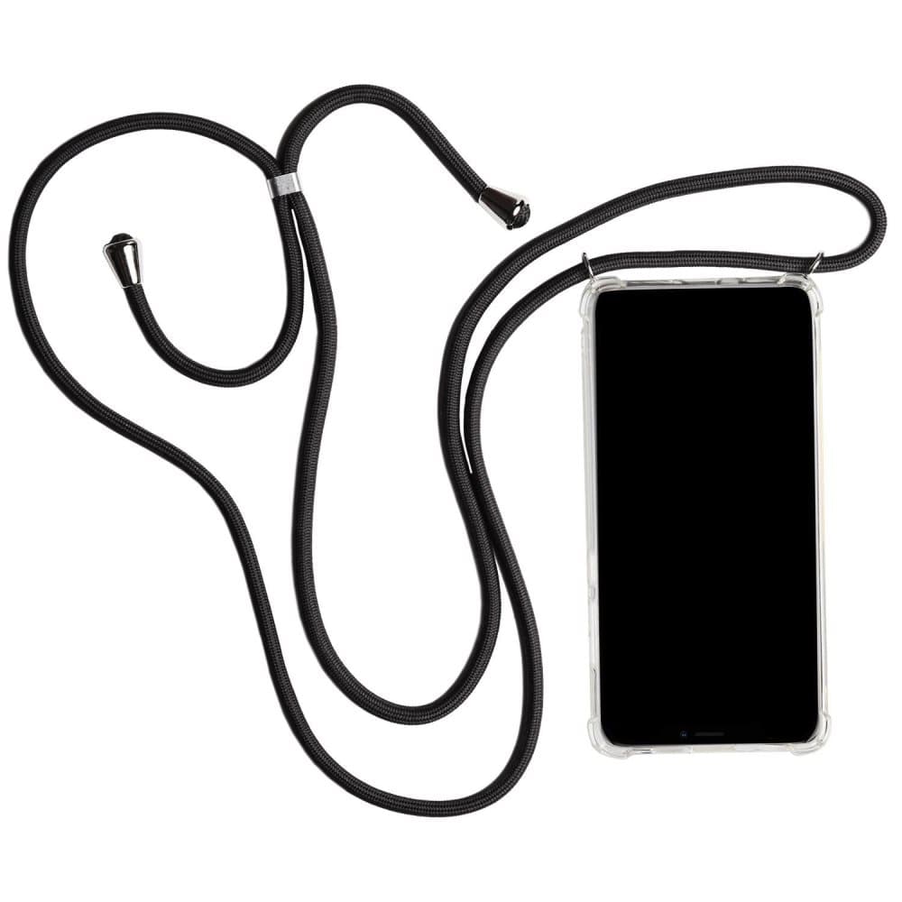 Mobilskal Halskedja för Apple iPhone X / XS Telefon Silikon Halsband Skydd Svart