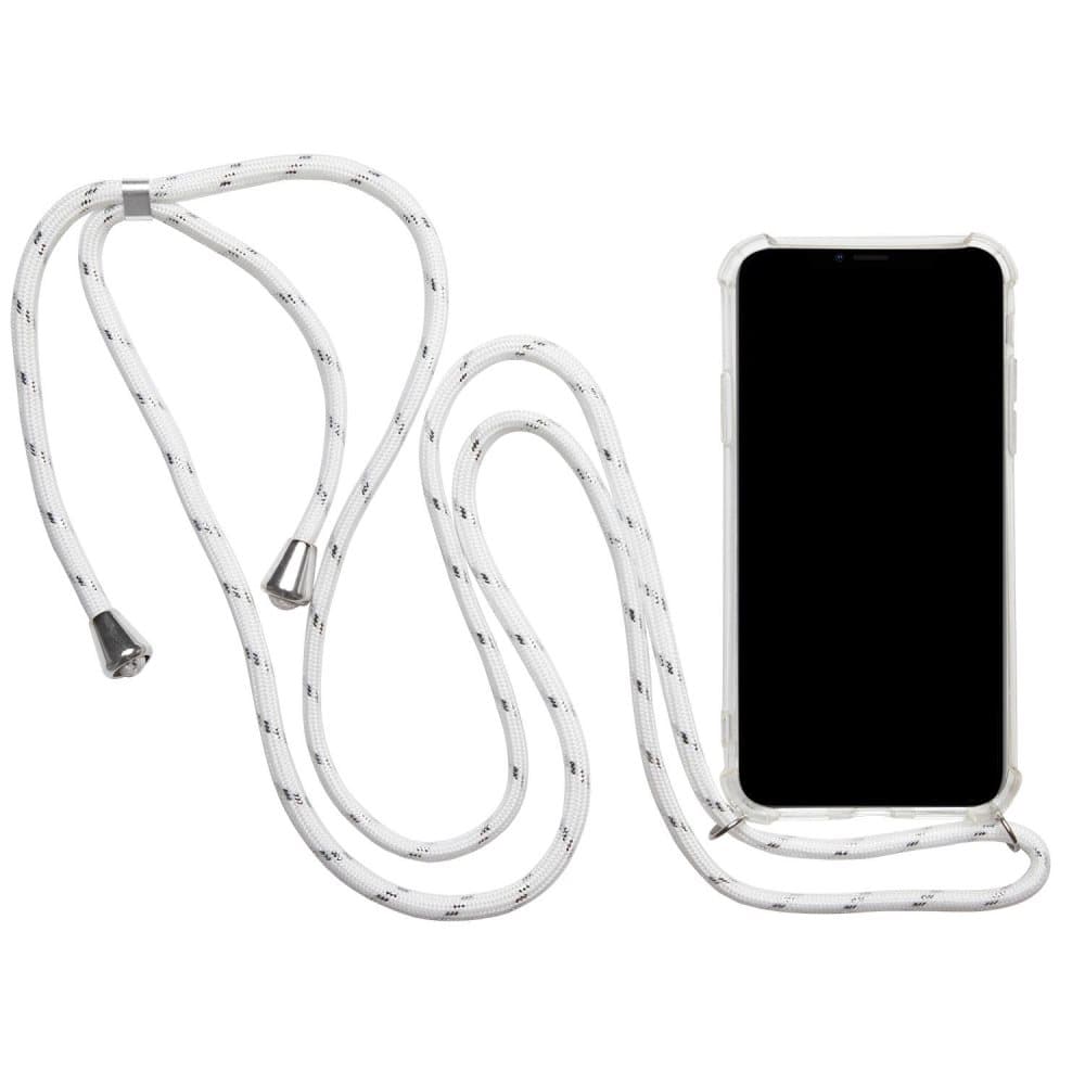 Skal med Halsrem för Huawei P30 Pro Halsband Silikon Stötsäker Mobilskydd Vit
