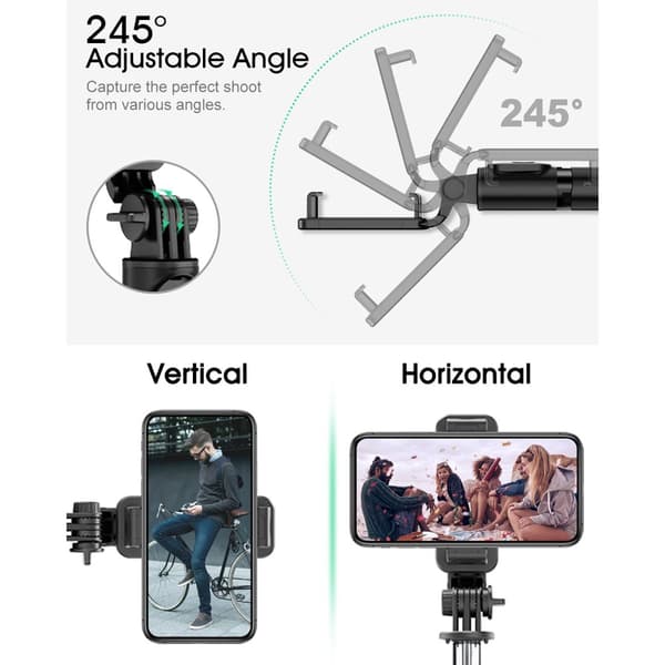 Selfie Stick Bluetooth Mini Tripod Monopod Integrerad design Lättvikts trådlös med fjärrkontroll