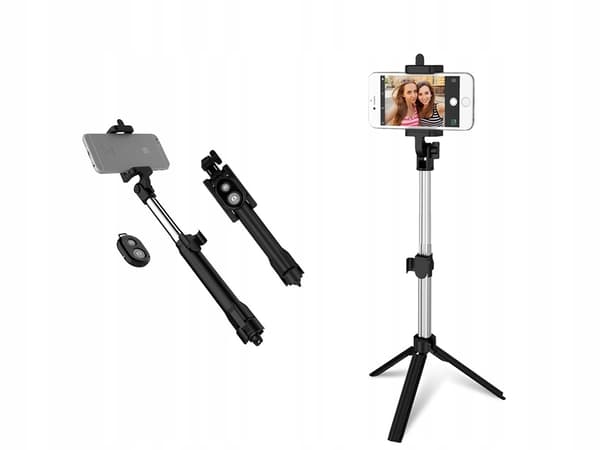 Selfie stick / stativ mobilstativ med bluetooth fjernbetjening