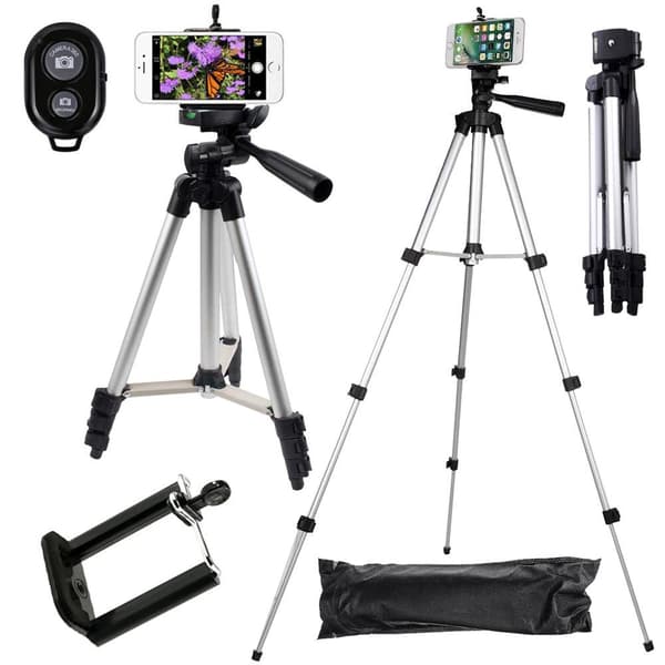 Selfie / Tripod Mobilstativ med Bluetooth fjernbetjening