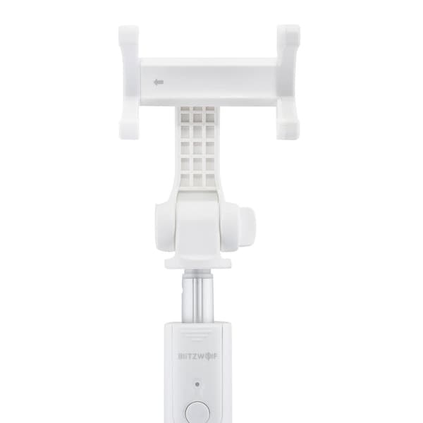 BW-BS3 3 i 1 bluetooth fjernbetjening Stativ Selfie Stick Passer til 3,5-6 tommer smartphones, hvid