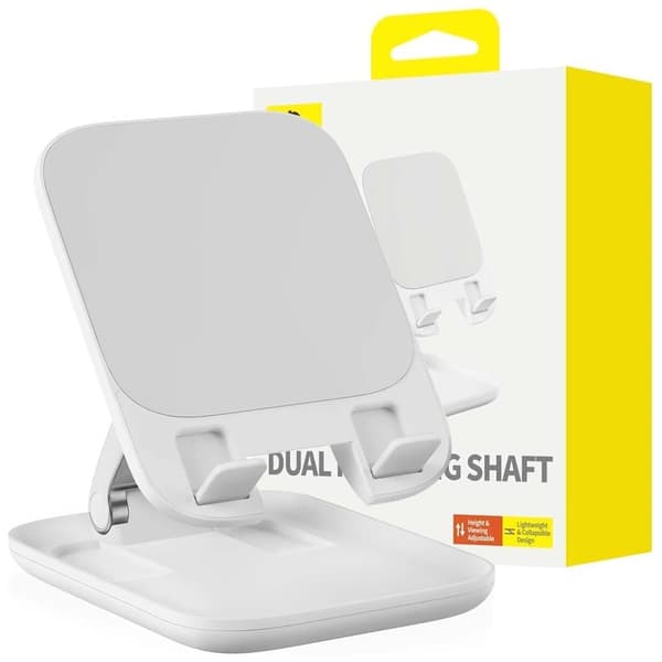 Baseus BS-HP009 Seashell Series sammenleggbart nettbrettstativ - hvit
