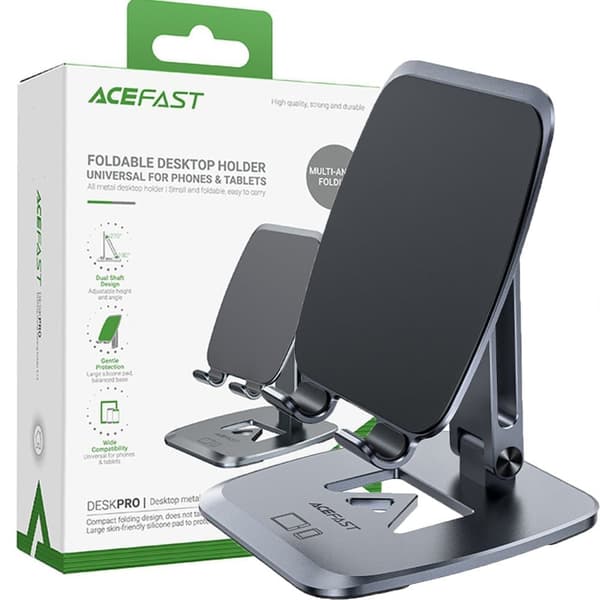 Acefast sammenleggbart telefonstativ/holder grå (E13)