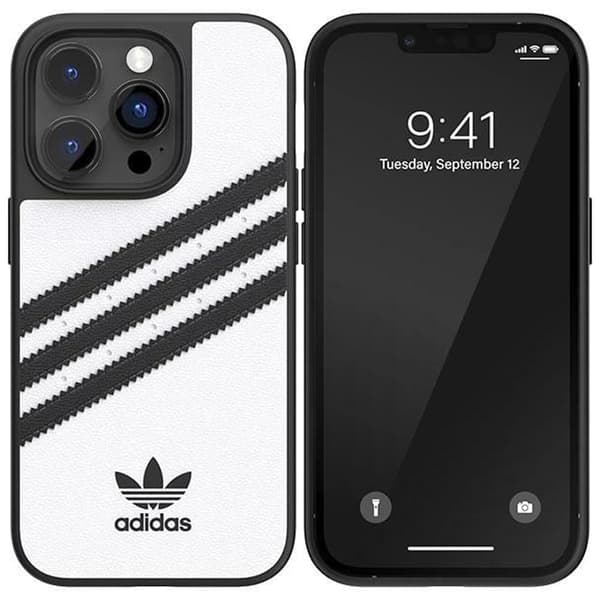 Adidas OR Molded Case PU for iPhone 14 Pro hvit-svart/hvit-svart 50190