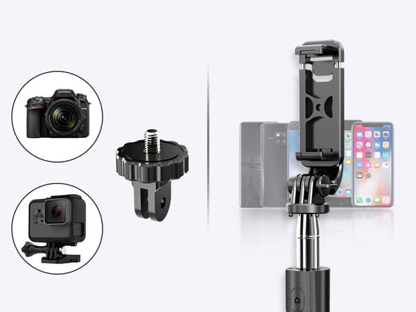 Selfie stick stativ fjärrkontroll bluetooth