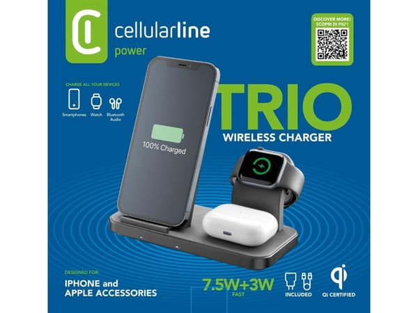 CellularLine 3in1 Ladestativ til Apple