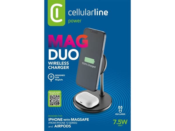 CellularLine 2in1 Ladestativ til Apple Magsafe