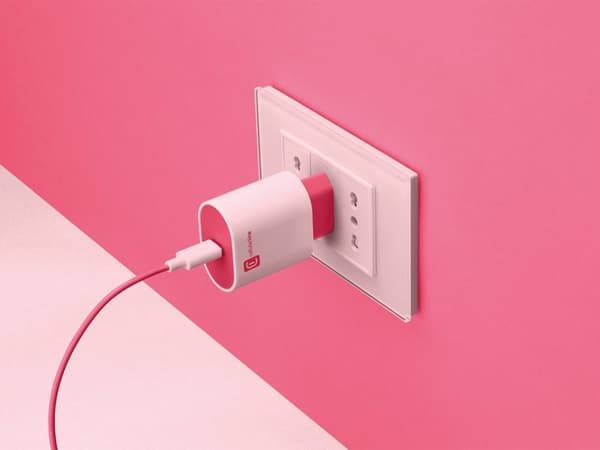 CellularLine 20W Strømadapter USB-C - Rosa Rosa