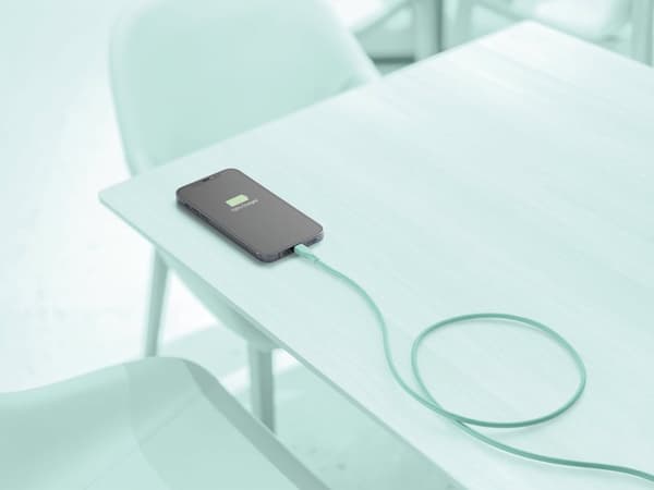 CellularLine ladekabel USB-C til Lightning 1,2m - Grønn