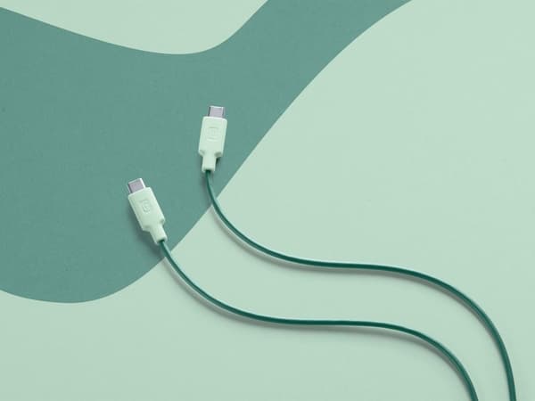 CellularLine ladekabel USB-C til USB-C 1m - Grønn