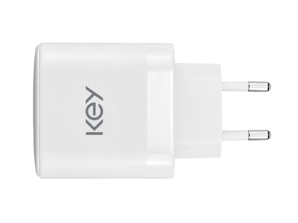 Key 45W Duo Strømadapter USB-C + USB-A