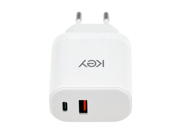 Key 45W Duo Strømadapter USB-C + USB-A