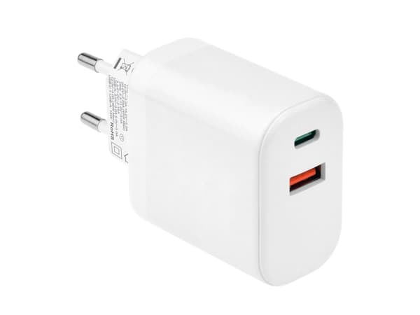 Key 45W Duo Strømadapter USB-C + USB-A
