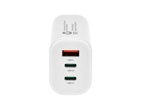 Key 65W Trio Strømadapter 2 x USB-C + USB-A