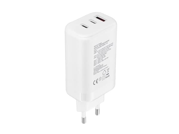 Key 65W Trio Strømadapter 2 x USB-C + USB-A