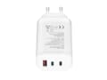 Miniatyrbilde 5 av 8: Key 65W Trio Strømadapter 2 x USB-C + USB-A
