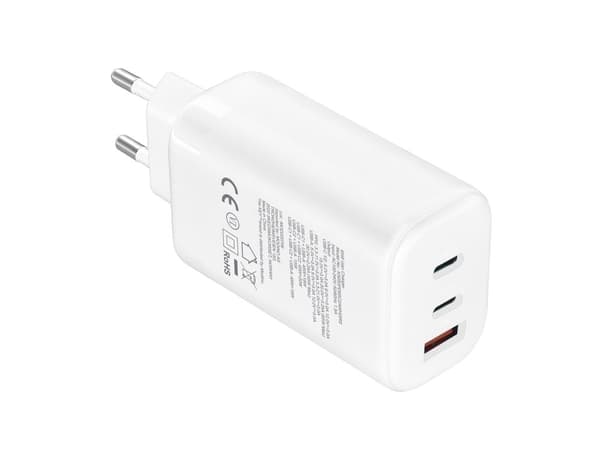 Key 65W Trio Strømadapter 2 x USB-C + USB-A