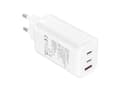 Miniatyrbilde 2 av 8: Key 65W Trio Strømadapter 2 x USB-C + USB-A