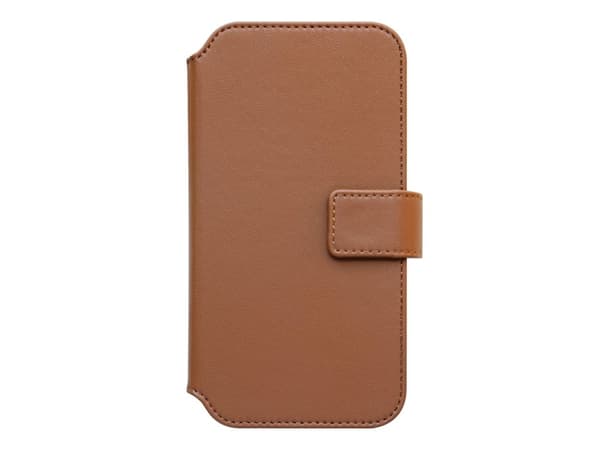 Lommebok med magnetdeksel iPhone 14 Pro - Brun