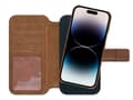 Miniatyrbilde 1 av 2: Lommebok med magnetdeksel iPhone 14 Pro - Brun