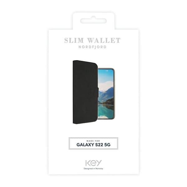 Lommebokdeksel Samsung S22 - Svart