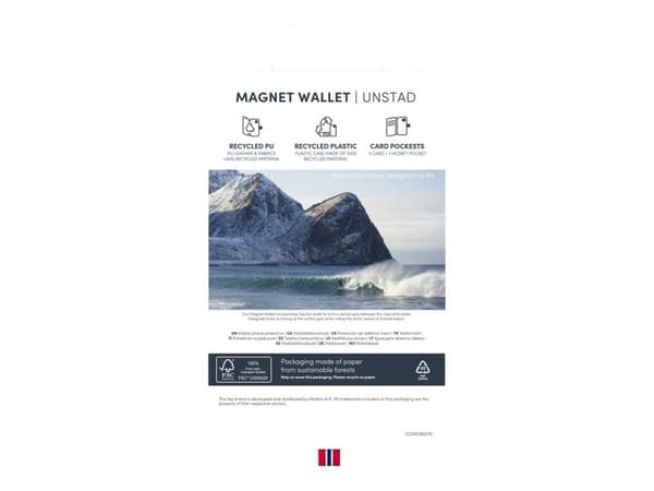 Lommebok med magnetdeksel iPhone 14 Pro Max - Brun