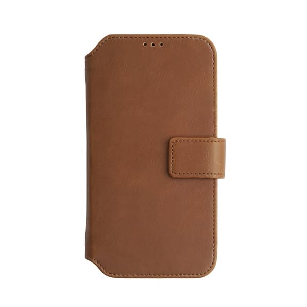 Lommebok med magnetdeksel iPhone 13 Pro - Brun