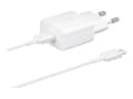 Miniatyrbilde 4 av 5: Samsung 15W Strømadapter m/kabel - Hvit