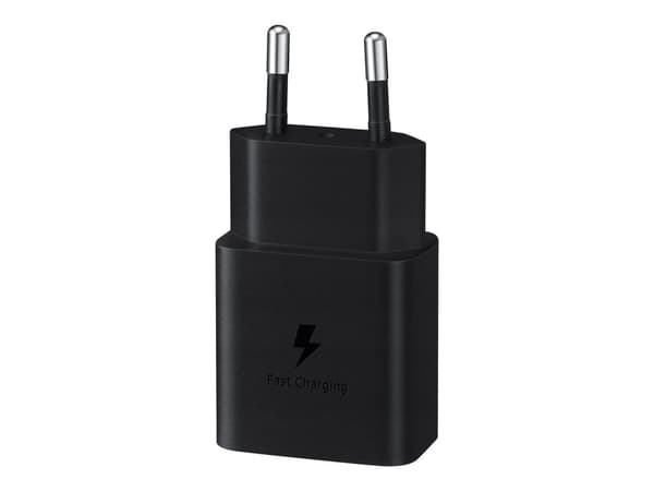 Samsung 15W Strømadapter m/kabel - Svart