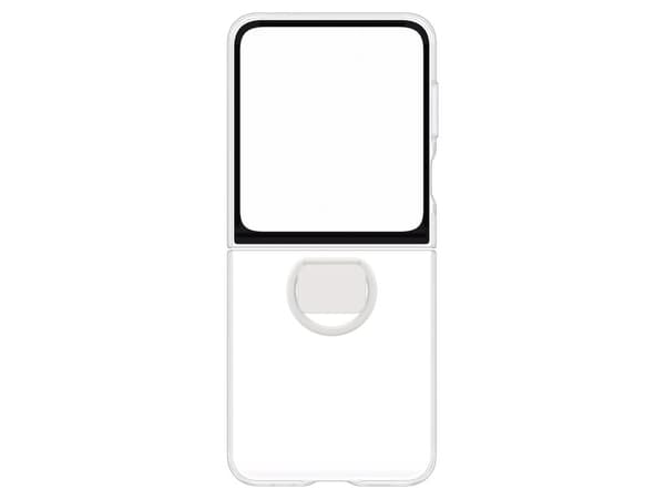 Samsung Silikondeksel m/ring Samsung Z Flip6 - Gjennomsiktig