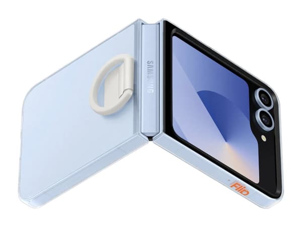 Samsung Silikondeksel m/ring Samsung Z Flip6 - Gjennomsiktig