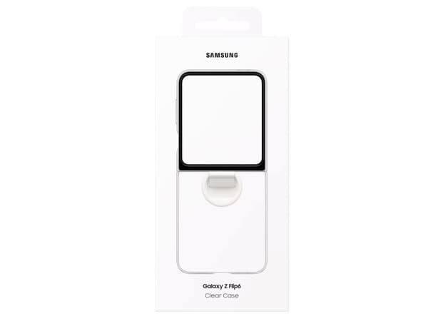 Samsung Silikondeksel m/ring Samsung Z Flip6 - Gjennomsiktig