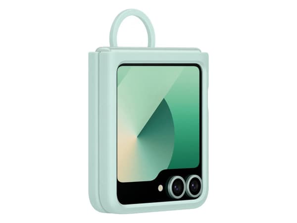 Samsung Silikondeksel m/ring Samsung Flip6 - Grønn